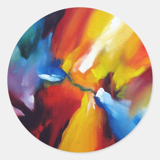 Sticker Rond Expressionism (Devant)