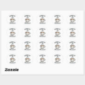 Sticker Rond Exprimez-vous café (Feuille)