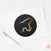 STICKER ROND EXTÉRIEUR DE L'OURS (Enveloppe)