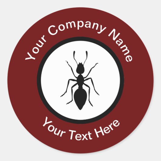 Sticker Rond Exterminateur de lutte antiparasitaire Thème Stick (Devant)