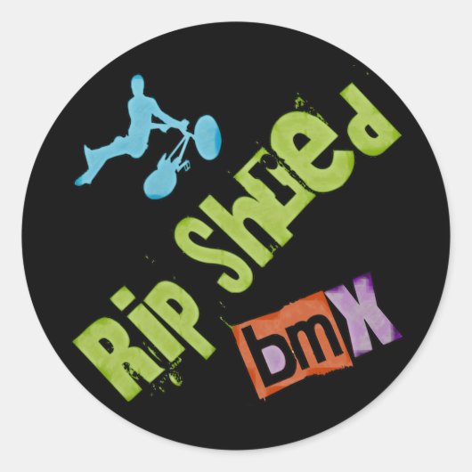 Sticker Rond Extraire BMX partagé (Devant)