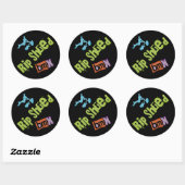 Sticker Rond Extraire BMX partagé (Feuille)