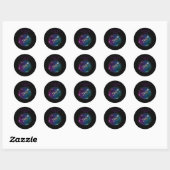 Sticker Rond Extrait de cette citation GeneZ (Feuille)