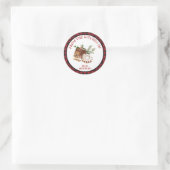 Sticker Rond Extrait de la cuisine de Noël (Sac)