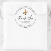 Sticker Rond Extrait de Merci simple maison de cannelle Étiquet (Sac)