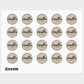 Sticker Rond Extrait de vanille VE001_04e (Feuille)