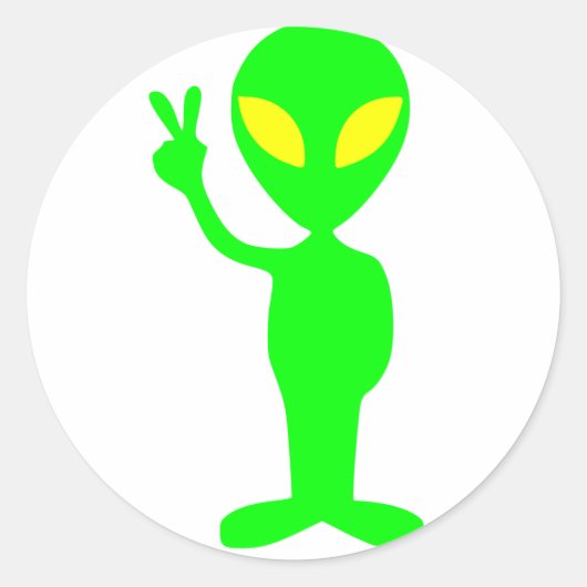 Sticker Rond Extraterrestre (Devant)