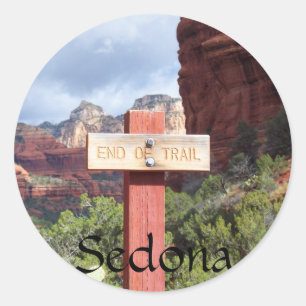 Sticker Rond Extrémité de Sedona de traînée