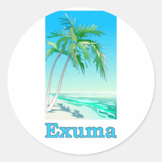 Sticker Rond Exuma, Bahamas