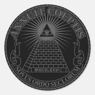 Sticker Rond Eye of Providence 2