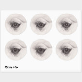 Sticker Rond Eye of the Camel – Gaze Collection (Feuille)