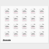 Sticker Rond Eye Sketch Mascara Lash Extension (Feuille)
