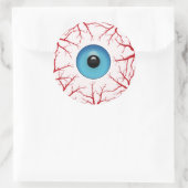 Sticker Rond Eyeball déplaisant Bloodshot (Sac)