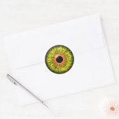 Sticker Rond Eyeball d'Halloween effrayant (Enveloppe)