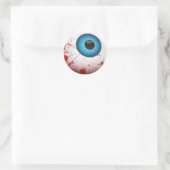 Sticker Rond Eyeball d'Halloween effrayant (Sac)