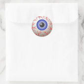 Sticker Rond Eyeball d'Halloween effrayant (Sac)