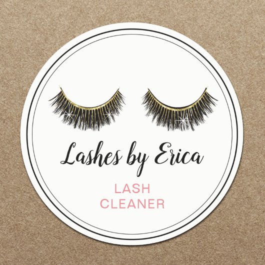 Sticker Rond Eyelash Extensions Lash Cleaner