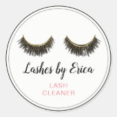 Sticker Rond Eyelash Extensions Lash Cleaner (Devant)