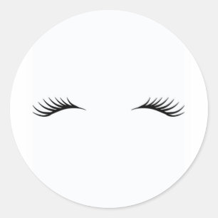Sticker Rond Eyelashes