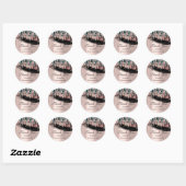Sticker Rond Eyelashes à la menthe Extension Maquillage Rose Gr (Feuille)