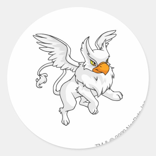 Sticker Rond Eyrie White (Devant)