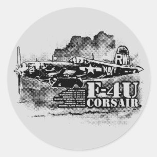 STICKER ROND F4U CORSAIR