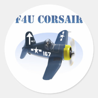 Sticker Rond F4U Corsair Plane #167