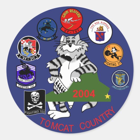 Sticker Rond F-14 Tomcat (Devant)