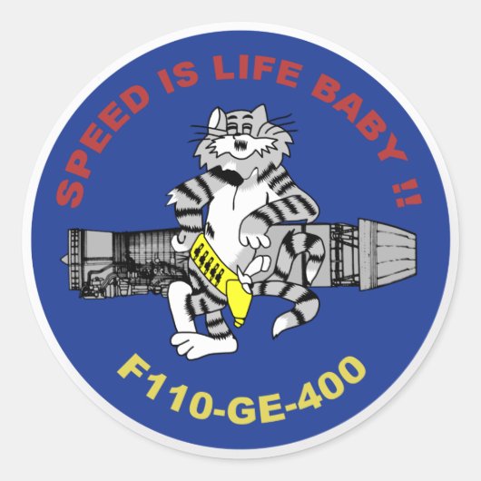 Sticker Rond F-14 Tomcat (Devant)