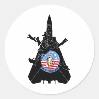 Sticker Rond f-14 tomcat pour toujours