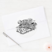 STICKER ROND F-22 RAPTOR NULL (Enveloppe)