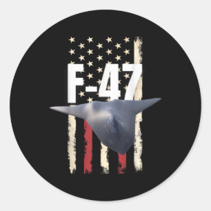 Sticker Rond F 47 Avion de chasse à réaction F-47 - Office