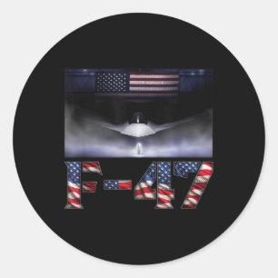 Sticker Rond F-47 Superpuissance de 6e génération Dominance des