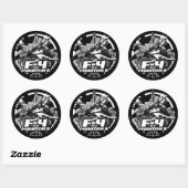 Sticker Rond F-4 Phantom II (Feuille)