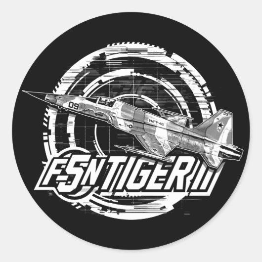 Sticker Rond F-5N Tiger II (Devant)