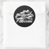 Sticker Rond F-86 Sabre (Sac)