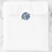 Sticker Rond F/A-18C Hornet sur un nuage circulaire (Sac)