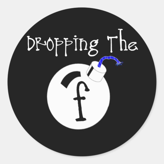 Sticker Rond F Bombe (Devant)