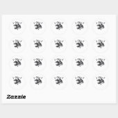Sticker Rond F-Caw-F Essential Classic Style (Feuille)
