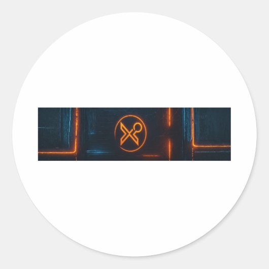 Sticker Rond F-Caw-F Essential Creative Style (Devant)