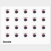 Sticker Rond F-Caw-F Essential Retro Graphic (Feuille)