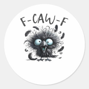 Sticker Rond F Caw F Style Rétro Classique