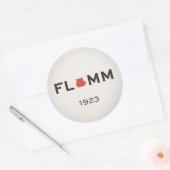 STICKER ROND F L + M M 1923 (Enveloppe)