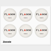 STICKER ROND F L + M M 1923 (Feuille)