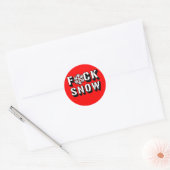 STICKER ROND F NEIGE (Enveloppe)