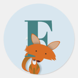 Sticker Rond F pour Fox