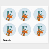 Sticker Rond F pour Fox (Feuille)