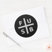 STICKER ROND F.U.S.B. (Enveloppe)