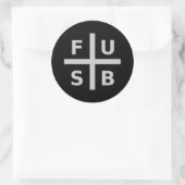 STICKER ROND F.U.S.B. (Sac)