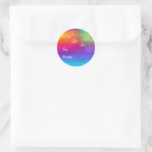 Sticker Rond Fa La La (Sac)